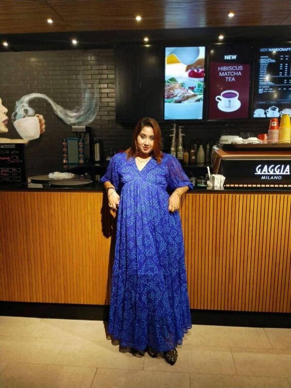 Premium Chiffon Georgette Flowy Dress - Image 7