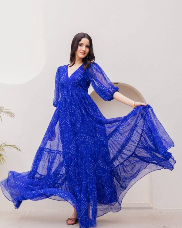 Premium Chiffon Georgette Flowy Dress