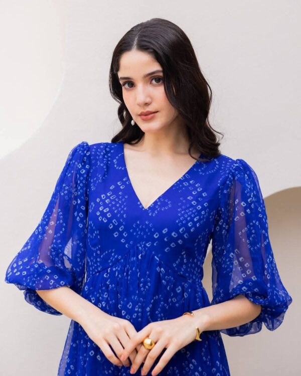 Premium Chiffon Georgette Flowy Dress - Image 3