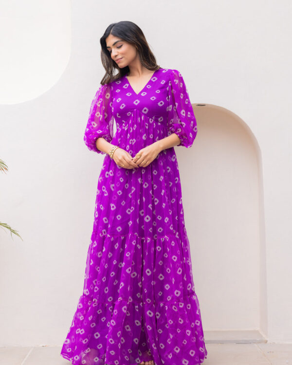 Premium Chiffon Georgette Flowy Dress - Image 4