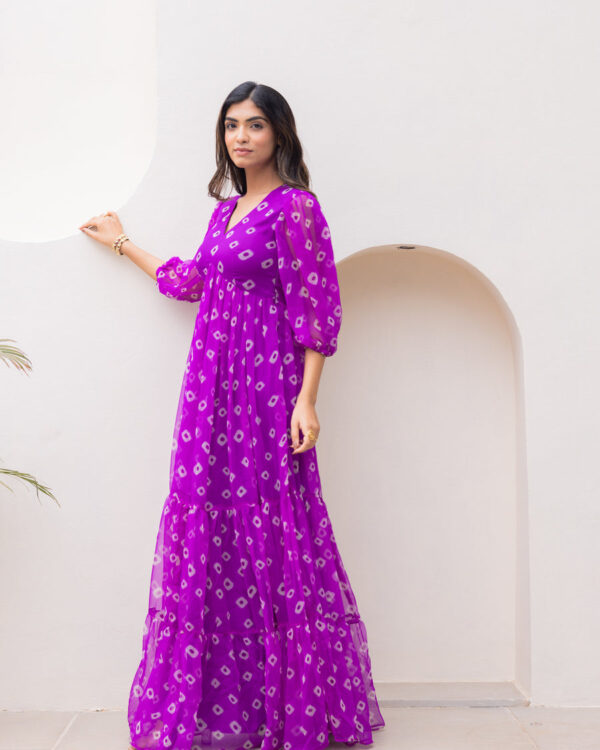 Premium Chiffon Georgette Flowy Dress - Image 6