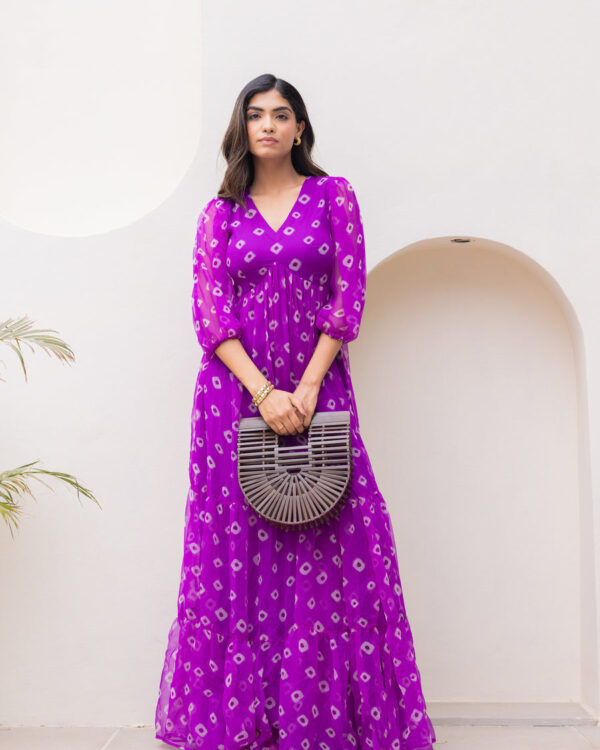Premium Chiffon Georgette Flowy Dress - Image 7