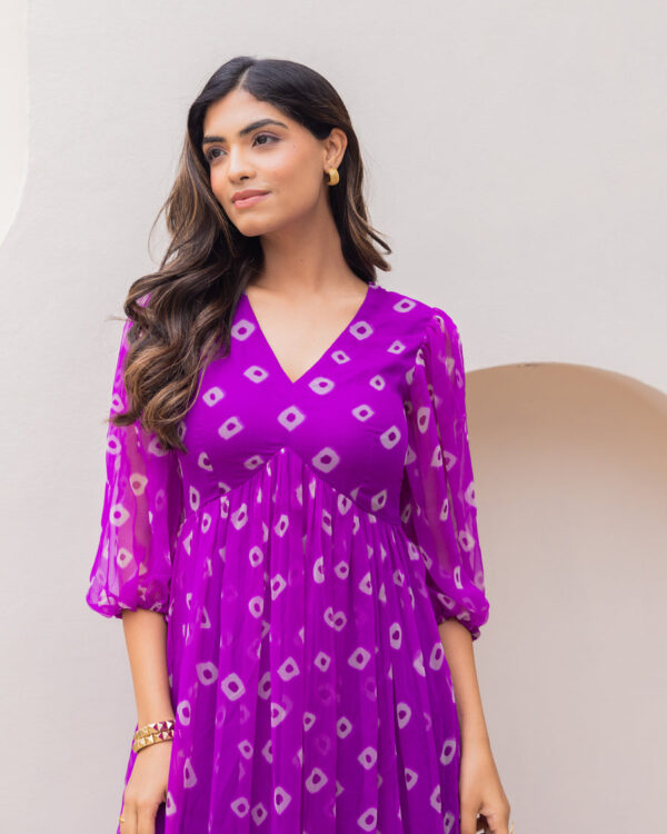 Premium Chiffon Georgette Flowy Dress - Image 2