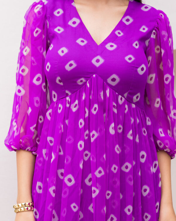 Premium Chiffon Georgette Flowy Dress - Image 3
